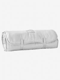 Saco-cama em poliéster, com almofada integrada, tema Jungle paradise branco claro liso com motivo