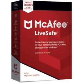 McAfee LiveSafe - Todos os Dispositivos - 1 Ano