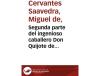Livro Donquijote De La Mancha (Segunda Parte) de Miguel Cervantes Saavedra (Espanhol)